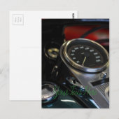 Motorradfahrer Postkarte (Vorne/Hinten)