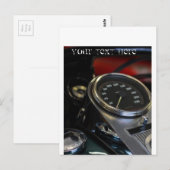 Motorradfahrer Postkarte (Vorne/Hinten)