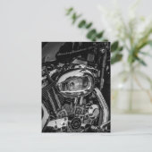 Motorradfahrer Postkarte (Stehend Vorderseite)