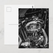 Motorradfahrer Postkarte (Vorne/Hinten)