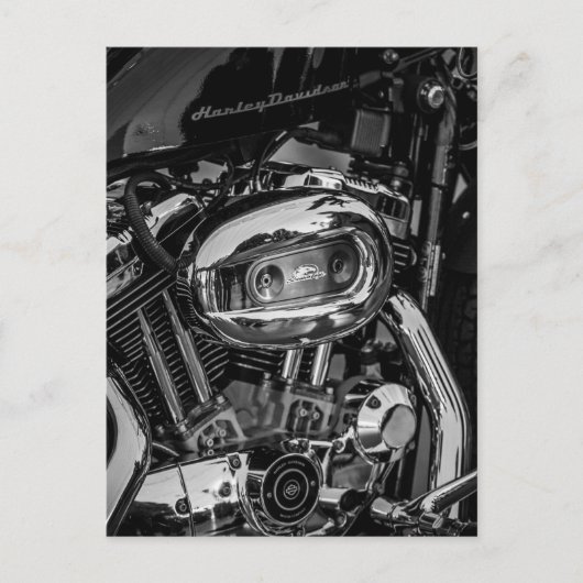 Motorradfahrer Postkarte (Vorderseite)