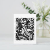 Motorradfahrer Postkarte (Stehend Vorderseite)