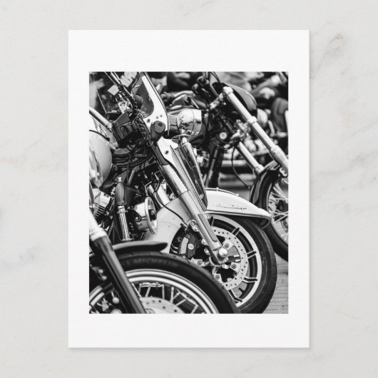 Motorradfahrer Postkarte (Vorderseite)