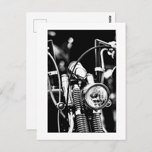 Motorradfahrer Postkarte (Vorne/Hinten)