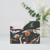 Motorradfahrer Postkarte (Stehend Vorderseite)