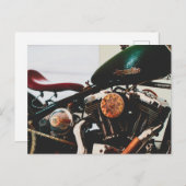 Motorradfahrer Postkarte (Vorne/Hinten)