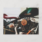 Motorradfahrer Postkarte (Vorderseite)