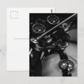 Motorradfahrer Postkarte (Vorne/Hinten)