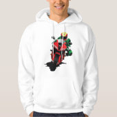 Motorradfahrer Reiten Red Sportbike Hoodie (Vorderseite)