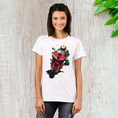 Motorradfahrer Reiten Red Sportbike T-Shirt