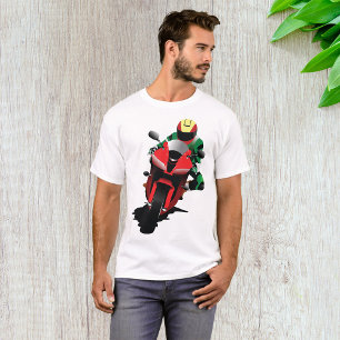 Motorradfahrer Reiten Red Sportbike T-Shirt