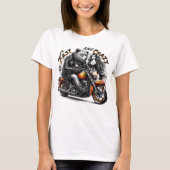 Motorradfahrer Sasquatch,Yeti,Bigfoot T-Shirt (Vorderseite)