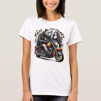Motorradfahrer Sasquatch,Yeti,Bigfoot T-Shirt