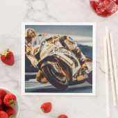 Motorradfahrer Serviette (Beispiel)