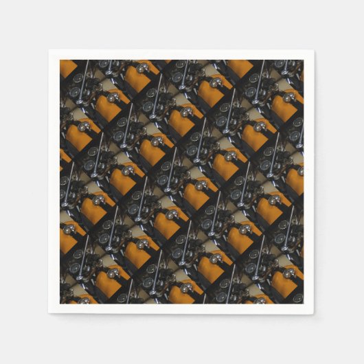 Motorradfahrer Serviette (Vorderseite)