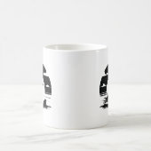 Motorradfahrer-Silhouette-Tasse Kaffeetasse (Mittel)