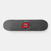 Motorradfahrer Skateboard (Horizontal)