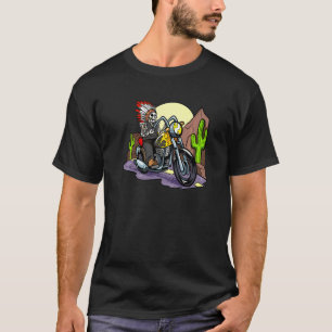 Motorradfahrer Skelett auf dem Motorrad T-Shirt