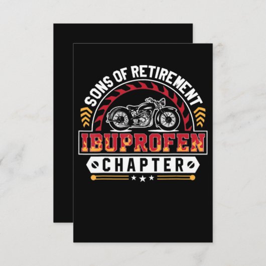 Motorradfahrer, Sohn oder alte Arthritis-Fahrer Einladung (Vorne/Hinten)