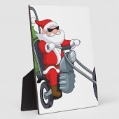 Motorradfahrer-Sonderschule Fotoplatte (Seite)