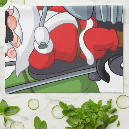 Motorradfahrer-Sonderschule Geschirrtuch (Gefaltet)