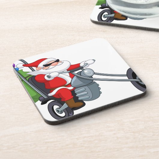 Motorradfahrer-Sonderschule Getränkeuntersetzer (Linke Seite)