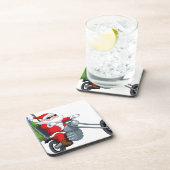 Motorradfahrer-Sonderschule Getränkeuntersetzer (Rechte Seite)