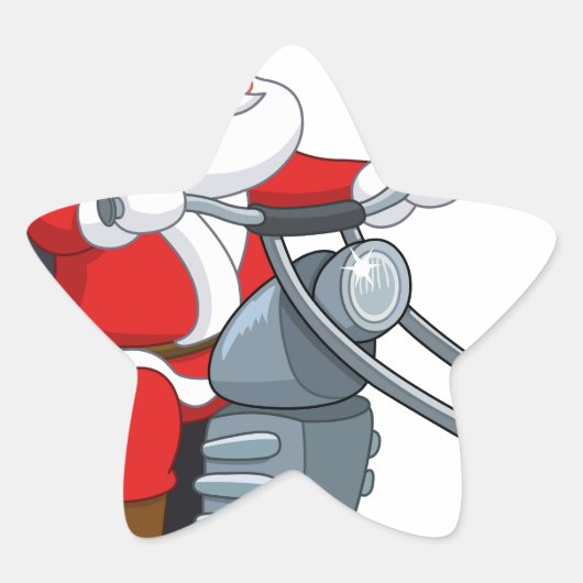 Motorradfahrer-Sonderschule Stern-Aufkleber (Vorderseite)