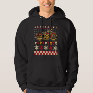 Motorradfahrer-Stil Biker Ugly Sweater Hoodie