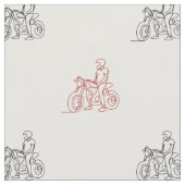 Motorradfahrer Stoff (Nahaufnahme)