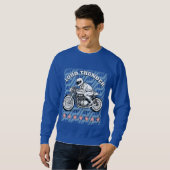 Motorradfahrer Sweatshirt (Vorne ganz)