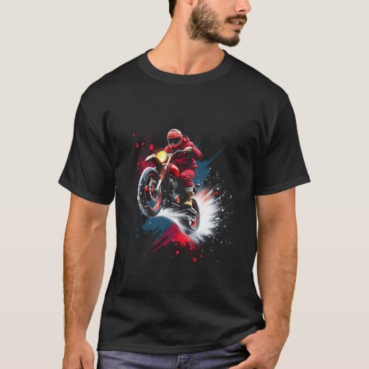 Motorradfahrer T-Shirt (Vorderseite)