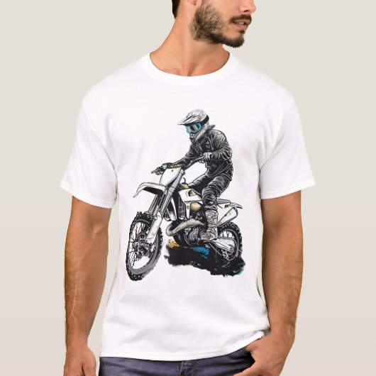 Motorradfahrer T - Shirt Design (Vorderseite)