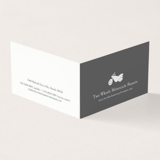 Motorradfahrer-Termin Visitenkarten (Vorderseite)