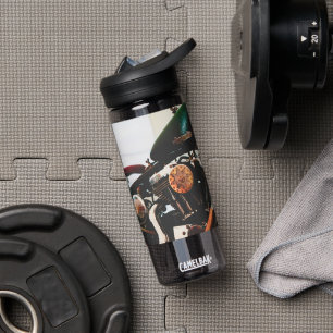 Motorradfahrer Trinkflasche