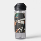 Motorradfahrer Trinkflasche (Rückseite)