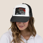 Motorradfahrer Truckerkappe (Beispiel)
