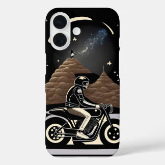 Motorradfahrer und Abenteurer iPhone 16 Hülle