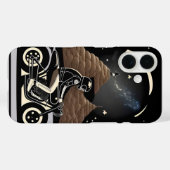 Motorradfahrer und Abenteurer Case-Mate iPhone Hülle (Rückseite (Horizontal))