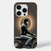 Motorradfahrer unter dem Moonlit Sky Case-Mate iPhone Hülle (Rückseite)