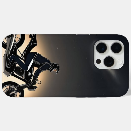 Motorradfahrer unter dem Moonlit Sky Case-Mate iPhone Hülle (Rückseite (Horizontal))
