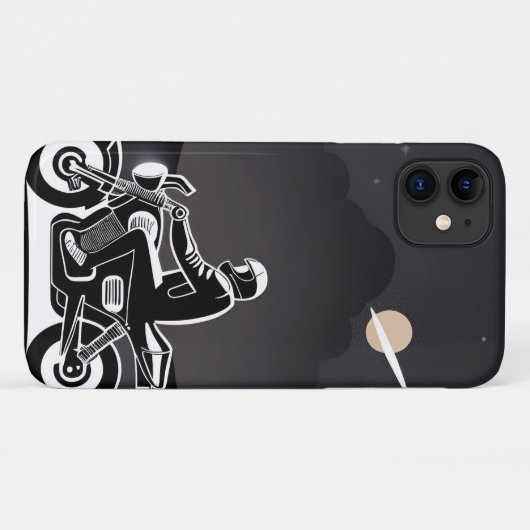 Motorradfahrer unter dem Moonlit Sky Case-Mate iPhone Hülle (Rückseite (Horizontal))