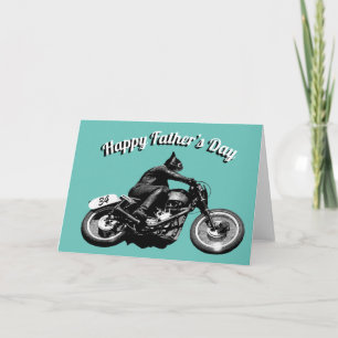 Motorradfahrer Vatertag Karte