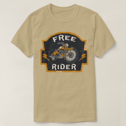 Motorradfahrer Vintag T-Shirt (Design vorne)