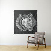 Motorradfahrer Wandteppich (Beispiel (Horizontal))