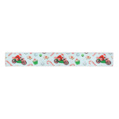 Motorradfahrer Weihnachtsfeiertag Ripsband (Vorderseite)