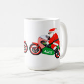 Motorradfahrer Weihnachtsgeschenk Kaffeetasse (VorderseiteRechts)