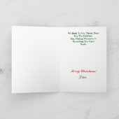 Motorradfahrer Weihnachtskarte Feiertagskarte (Innenseite)