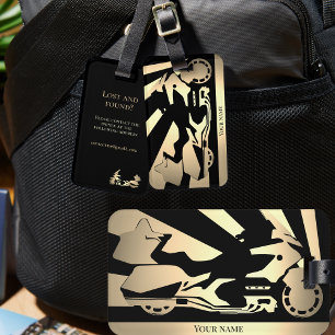 MotorradfahrerGepäckmarke Gepäckanhänger