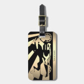 MotorradfahrerGepäckmarke Gepäckanhänger (Vorderseite vertikal)